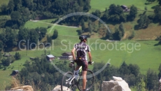 Mountain biker at the edge