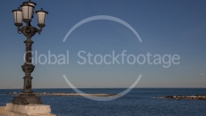 Sea promenade in Bari (Italy)
