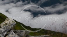 Drama sky in the Austrian mountains