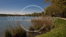 Local lake in Ingolstadt (Baggersee), Bavaria, Germany