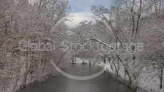 Winterwonderland at the Künettegraben in Ingolstadt
