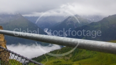 Panoramic view into the valley of Bad Hofgastein in Austria