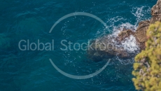 Spilling of waves at Amalfi coast