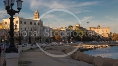 Sea promenade in Bari (Italy)