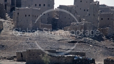 Broken Adobe Houses in Yemen
