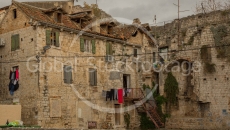 Backyard in the old city of Split (Croatia)