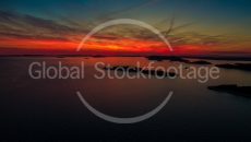 sunset at mediterranean sea